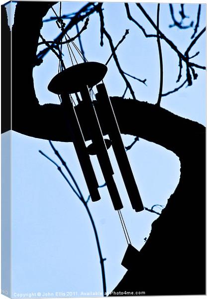 Chiming Tree Canvas Print by John Ellis