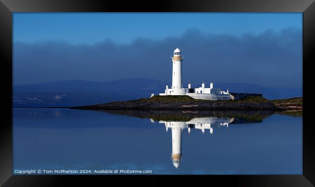 Lismore Lighthouse Reflections Framed Print by Tom McPherson