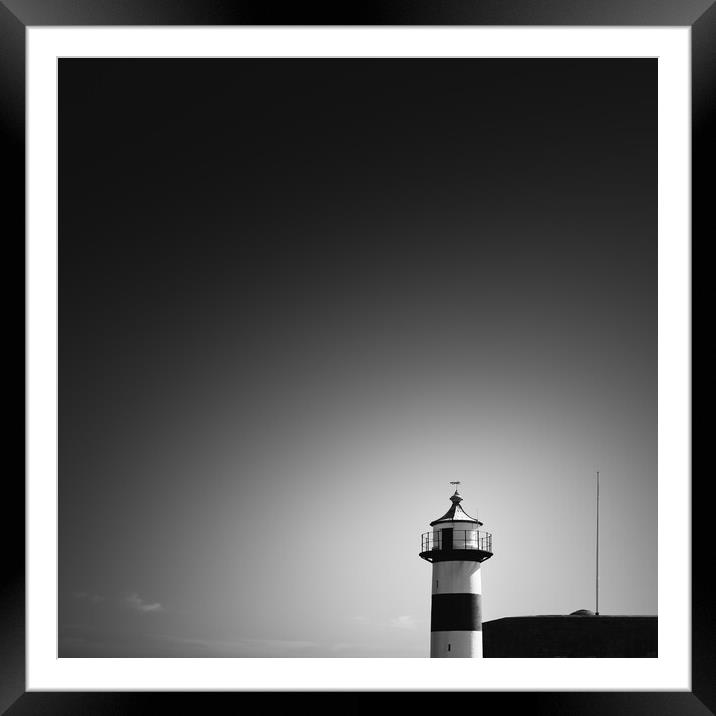 Lighthouse, Southsea Castle Framed Mounted Print by Mark Jones