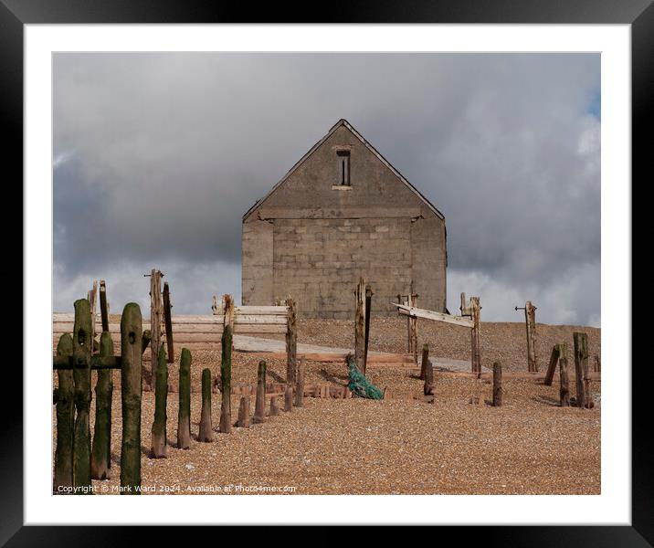 The Mary Stanford Lifeboat House in Rye. Framed Mounted Print by Mark Ward