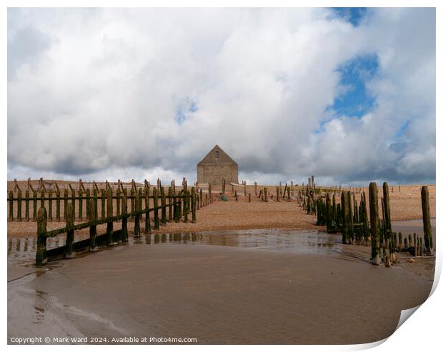 The remains of the Mary Stanford Lifeboat House in Rye. Print by Mark Ward