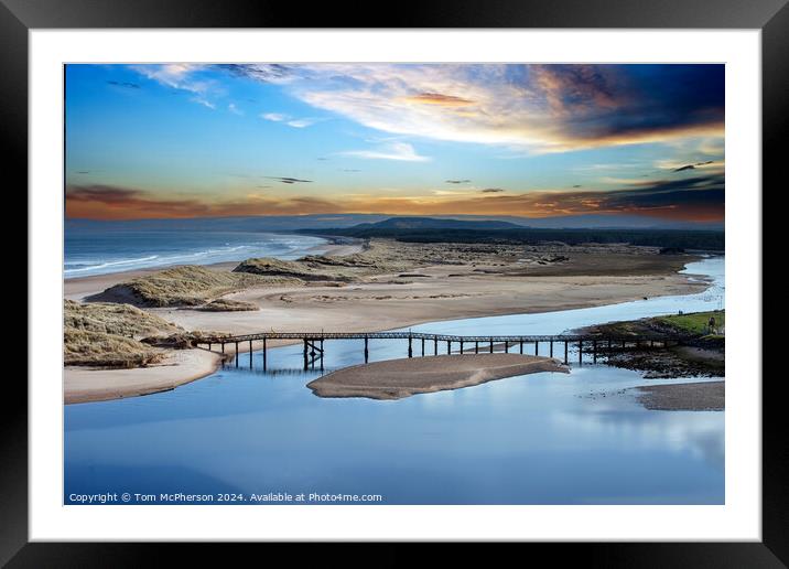 The Old Footbridge at Lossiemouth Framed Mounted Print by Tom McPherson
