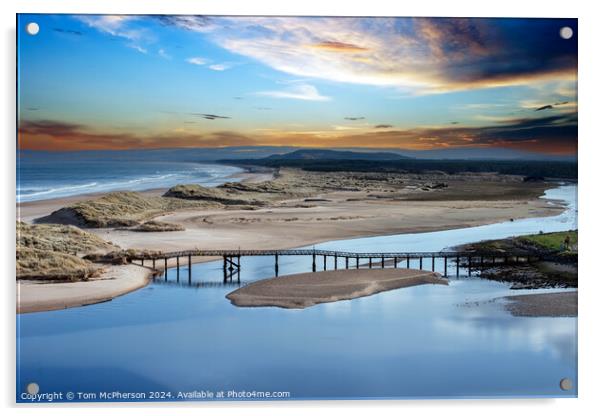 The Old Footbridge at Lossiemouth Acrylic by Tom McPherson