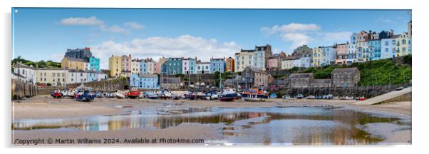 Tenby Panoramic Acrylic by Martin Williams
