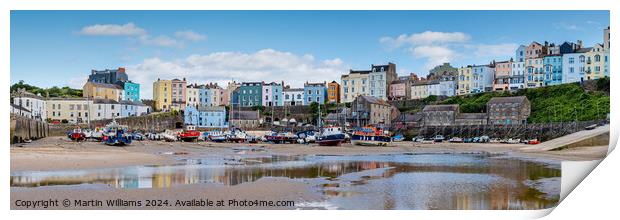 Tenby Panoramic Print by Martin Williams