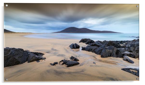 Sgarasta Mhor Beach Harris Outer Hebrides  Acrylic by Phil Durkin DPAGB BPE4