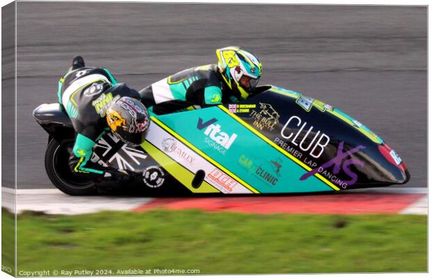 BMCRC F1 & F2 Sidecars Canvas Print by Ray Putley