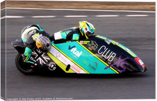 BMCRC F1 & F2 Sidecars Canvas Print by Ray Putley