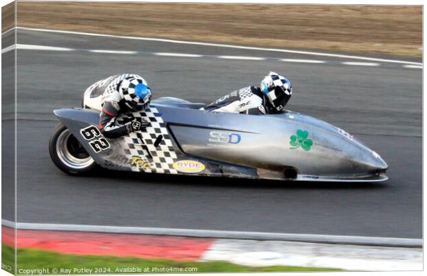 BMCRC F1 & F2 Sidecars Canvas Print by Ray Putley