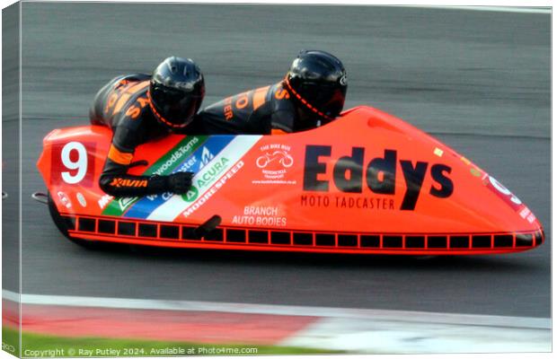 BMCRC F1 & F2 Sidecars Canvas Print by Ray Putley