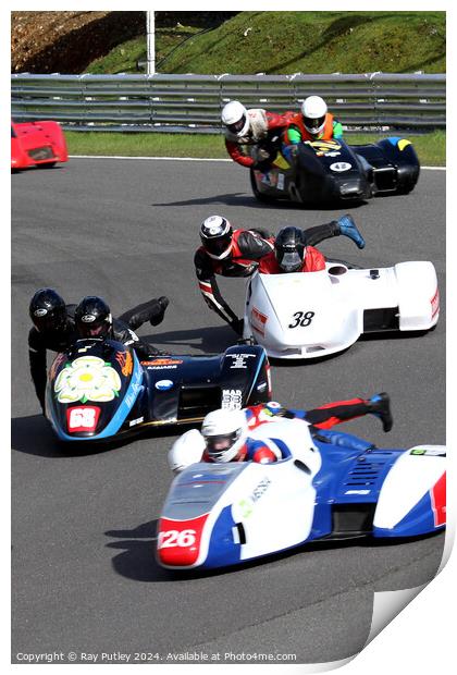 BMCRC F1 & F2 Sidecars Print by Ray Putley