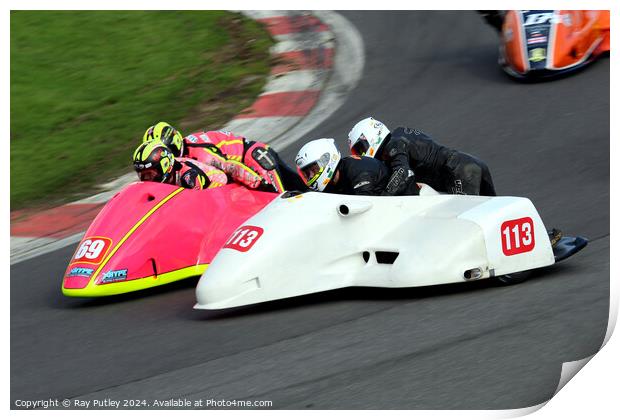 BMCRC F1 & F2 Sidecars Print by Ray Putley