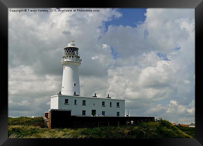 Flamborough Head Lighthouse Framed Print by Trevor Kersley RIP