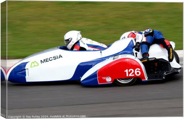 BMCRC F1 & F2 Sidecars Canvas Print by Ray Putley