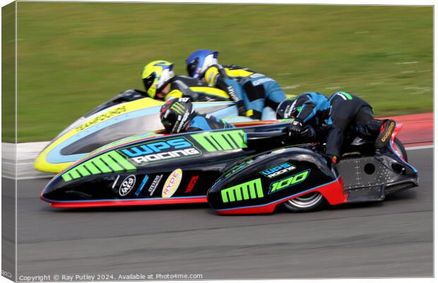 BMCRC F1 & F2 Sidecars Canvas Print by Ray Putley