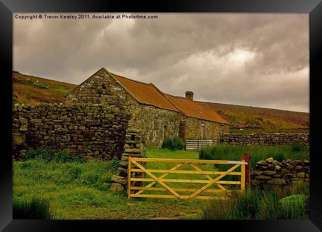 Shelters on the Moors Framed Print by Trevor Kersley RIP