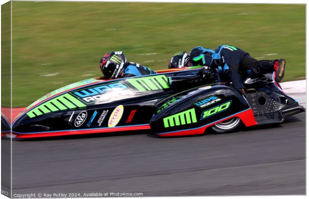 BMCRC F1 & F2 Sidecars Canvas Print by Ray Putley