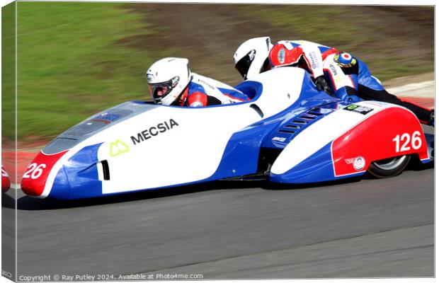 BMCRC F1 & F2 Sidecars Canvas Print by Ray Putley