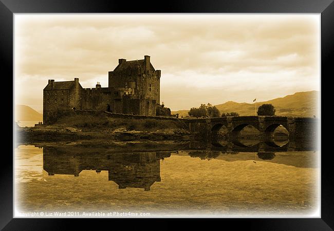 Eilean Donan Castle Framed Print by Liz Ward