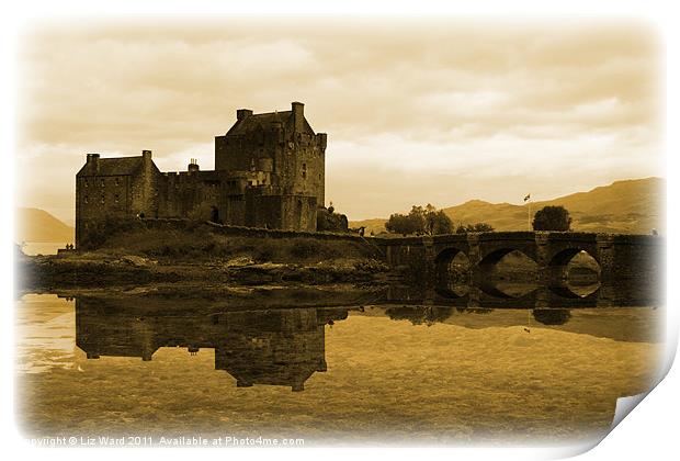 Eilean Donan Castle Print by Liz Ward