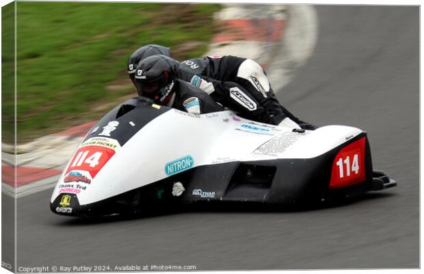 BMCRC F1 & F2 Sidecars Canvas Print by Ray Putley