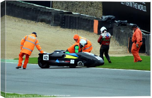 BMCRC F1 & F2 Sidecars Canvas Print by Ray Putley