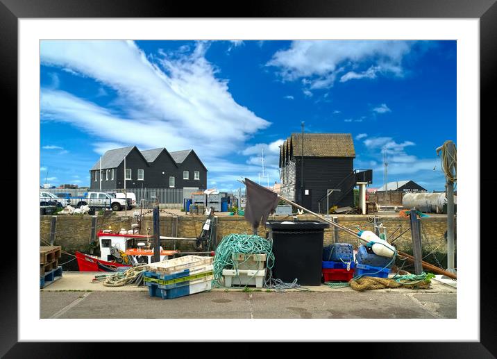 Whitstable Harbour  Framed Mounted Print by Alison Chambers