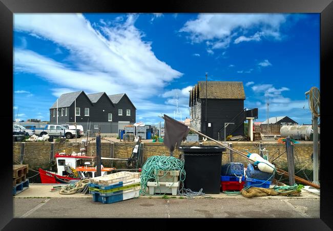 Whitstable Harbour  Framed Print by Alison Chambers
