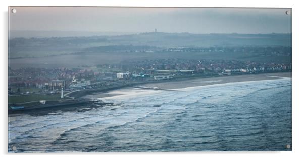 Whitburn Sands Acrylic by Apollo Aerial Photography