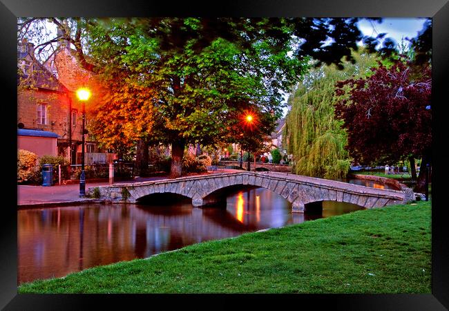 Bourton On The Water Cotswolds England Framed Print by Andy Evans Photos