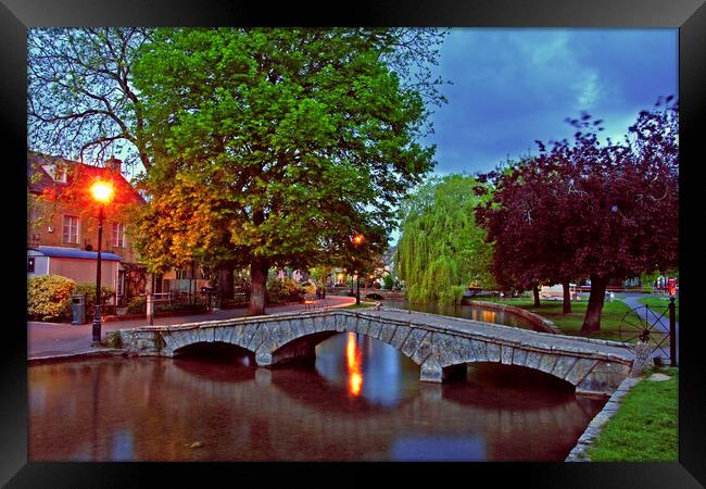 Bourton On The Water Cotswolds England Framed Print by Andy Evans Photos