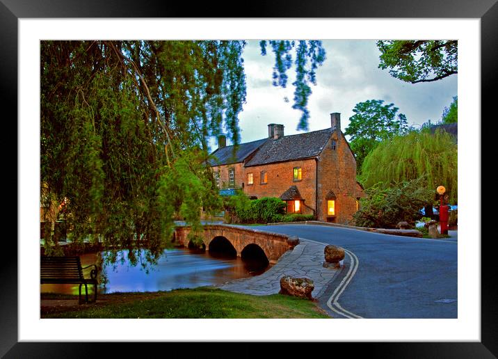 Bourton On The Water Cotswolds England Framed Mounted Print by Andy Evans Photos
