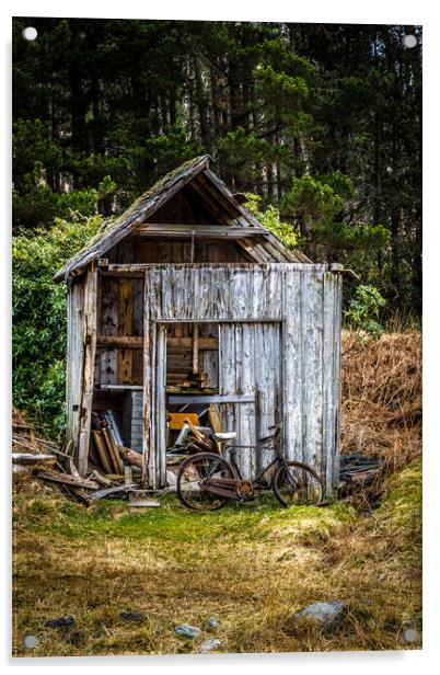 Abandoned shed Acrylic by chris smith