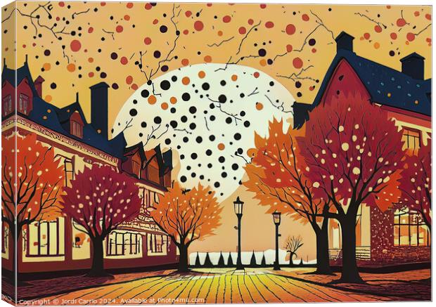 Autumn Spectrum in Contrast - GIA2401-0114-ILU Canvas Print by Jordi Carrio