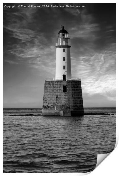 Rattray Head Lighthouse Print by Tom McPherson