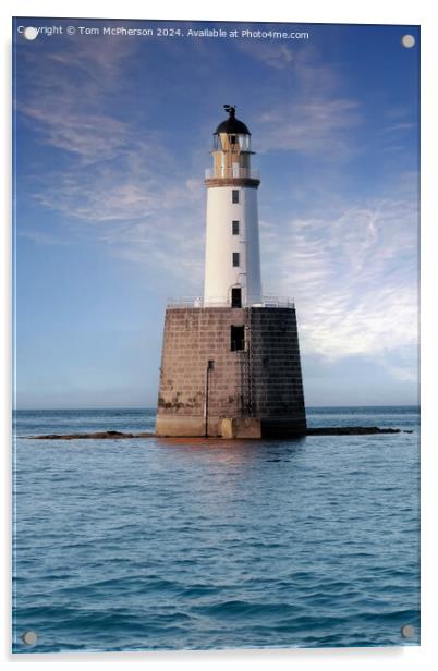 Rattray Head Lighthouse Acrylic by Tom McPherson