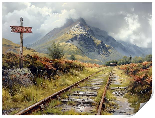 Snowdon Railway Print by Steve Smith