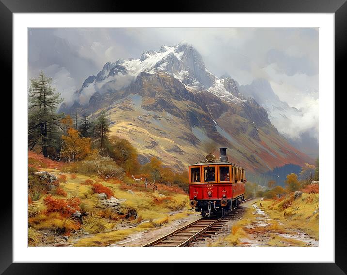 Snowdon Railway Framed Mounted Print by Steve Smith