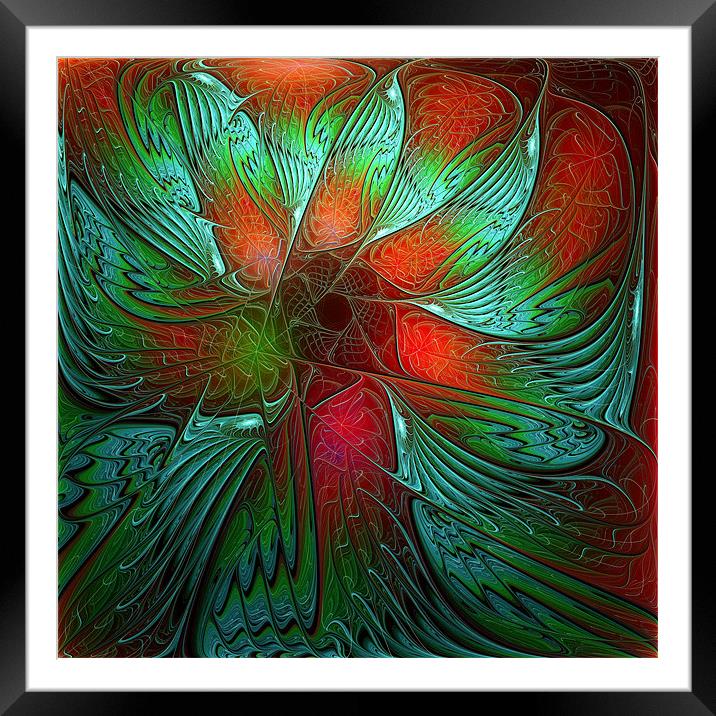 Vibrant Bloom Framed Mounted Print by Amanda Moore