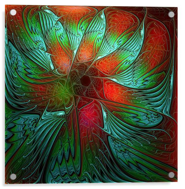 Vibrant Bloom Acrylic by Amanda Moore