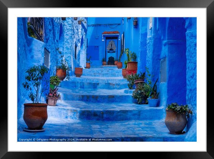 The Blue Town Framed Mounted Print by DiFigiano Photography