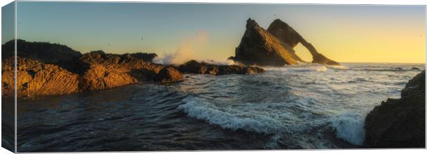 Bow Fiddle Rock Sunrise Panorama Canvas Print by Anthony McGeever