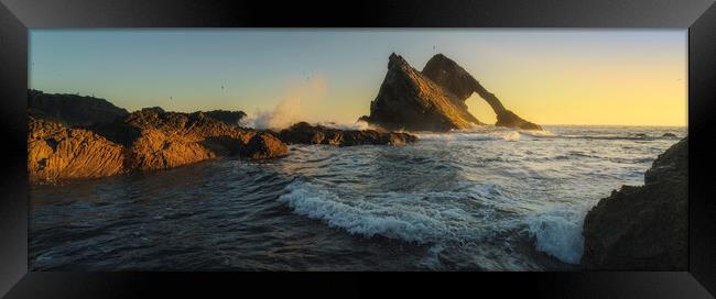 Bow Fiddle Rock Sunrise Panorama Framed Print by Anthony McGeever