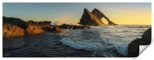Bow Fiddle Rock Sunrise Panorama Print by Anthony McGeever