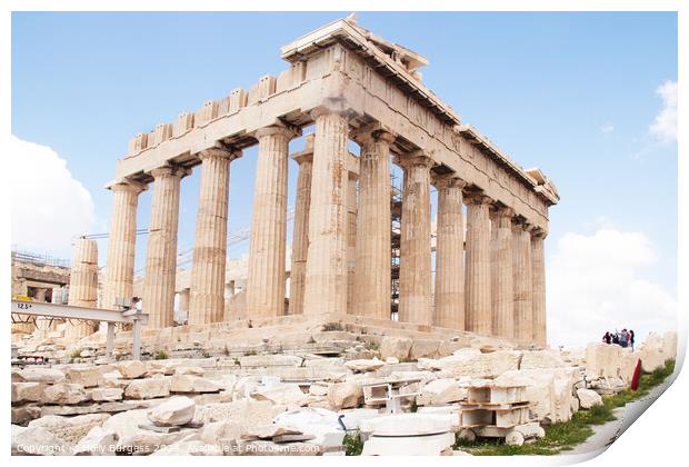  Acropolis of Athens Print by Holly Burgess