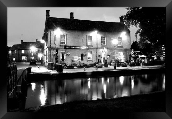 Kingsbridge Inn Bourton on the Water Cotswolds Framed Print by Andy Evans Photos