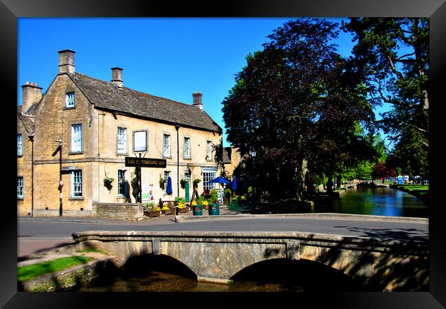 Kingsbridge Inn Bourton on the Water Cotswolds Framed Print by Andy Evans Photos