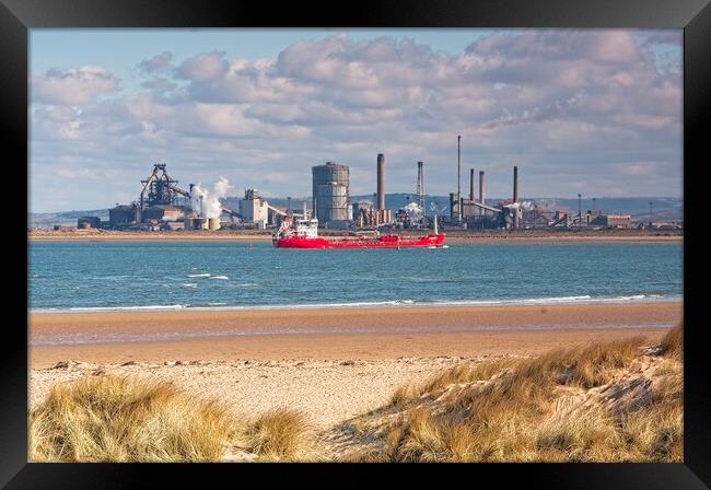 Redcar Steelworks and Blast Furnace RIP Framed Print by Martyn Arnold