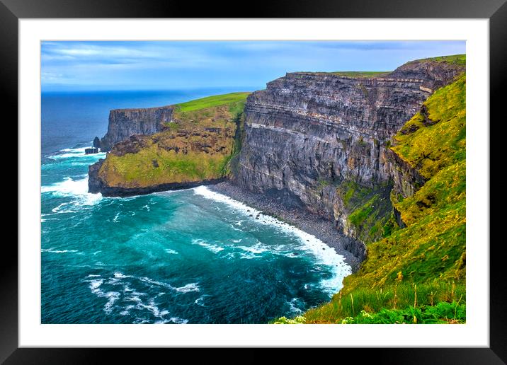 Cliffs of Moher Framed Mounted Print by Fabrizio Troiani