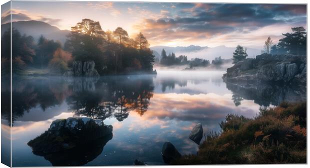 Tarn Hows English Lake District Canvas Print by T2 